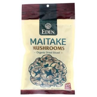 Eden Foods, Maitake Mushrooms, Organic Dried Sliced, .88 oz (25 g) (Discontinued Item)