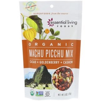 Essential Living Foods, オーガニック、マチュピチュミックス、カカオ+ゴールデンベリー+カシュー、6 oz (170 g)