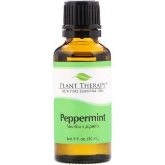 Plant Therapy, 100%ピュアエッセンシャルオイル、ペパーミント、1液量オンス (30 ml)