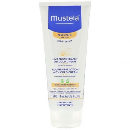 Mustela, ベビー、栄養ボディローション、コールドクリーム配合、乾燥肌用、6.76液量オンス (200ml)