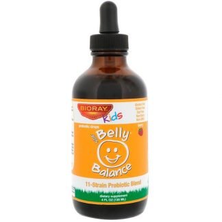 Bioray, キッズ、NDFベリーバランス、11種類の菌株のプレバイオティックブレンド、ベリーフレーバー、4 fl oz (120ml)