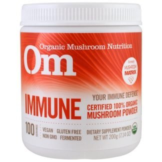 Organic Mushroom Nutrition, イミューン、きのこパウダー、7.14 oz (200 g)
