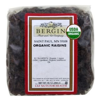 Bergin Fruit and Nut Company, Organic Raisins, 16 oz (454 g) (Discontinued Item)