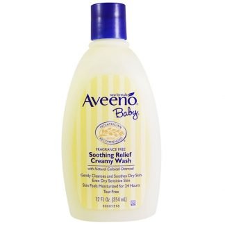 Aveeno, ベイビー、 リラックスリリーフ クリーミーウォッシュ、 無香、 12 fl oz (354 ml)