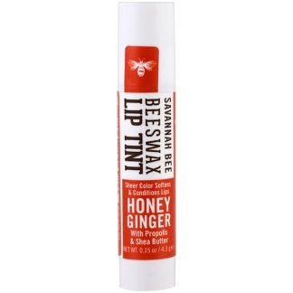 Savannah Bee Company Inc, ビーワックスリップティント、ハニージンジャー、0.15オンス (4.3 g) (Discontinued Item)