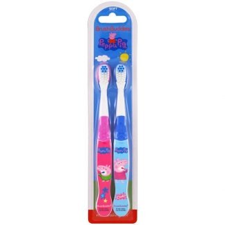 Brush Buddies, ペッパピッグ歯ブラシ、ソフト、2パック
