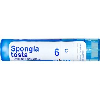 Boiron, Single Remedies, Spongia Tosta（スポンギア トスタ）、6C、約80ペレット