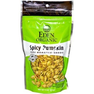 Eden Foods, オーガニック、スパイシーなかぼちゃのドライロースト種子、4オンス(113g)
