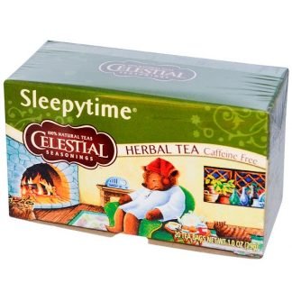 Celestial Seasonings, ハーブティー、スリーピータイム、カフェインフリー、 20ティーバッグ