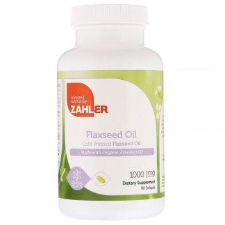 Zahler, オーガニック亜麻仁油、1,000 mg、90ソフトゲル