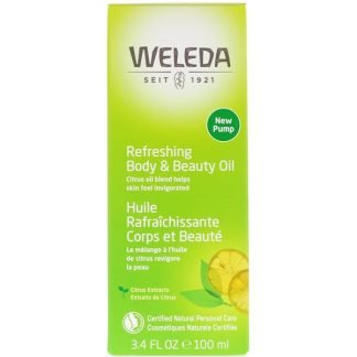 Weleda, リフレッシングボディ & ビューティーオイル、シトラスエキス、3.4液量オンス (100 ml)