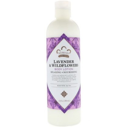 Nubian Heritage, ボディローション、ラベンダー＆ワイルドフラワー、13 fl oz (384 ml) (Discontinued Item)