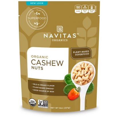 Navitas Organics, オーガニック、カシューナッツ、8オンス (227 g)