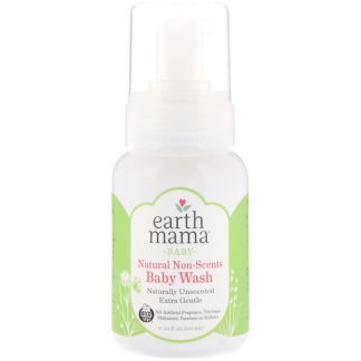 Earth Mama, ベビー、天然かつ無香料のベビーウォッシュ、無香料 、5.3 fl oz (160 ml)