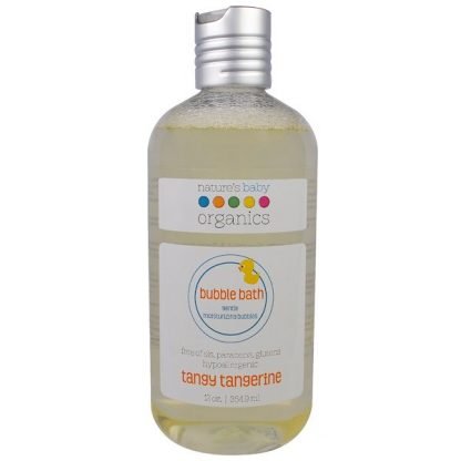 Nature's Baby Organics, バブルバス, ジェントルモイスチャライジングバブル, タンジータンジェリン, 12オンス (354.9 ml)