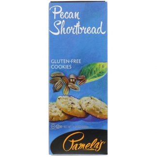 Pamela's Products, Gluten-Free Cookies, Pecan Shortbread, 7.25 oz (206 g) (Discontinued Item)