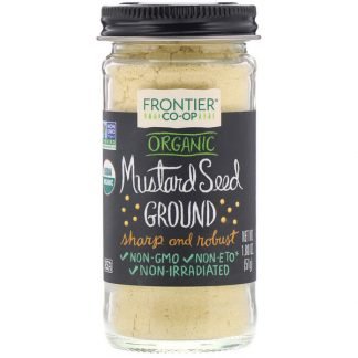 Frontier Natural Products, オーガニック マスタードの種, 粉末状, 1.80 オンス (51 g)