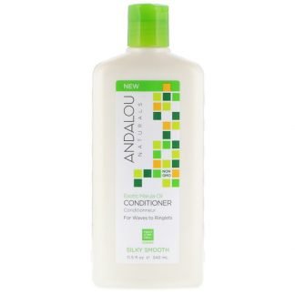 Andalou Naturals, Conditioner, Silky Smooth, For Waves to Ringlets, Exotic Marula Oil, 11.5 fl oz (340 ml)