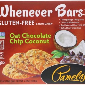 Pamela's Products, Whenever Bars、オートミールチョコレートチップココナッツ、5本入り、1本あたり1.41 oz (40 g) (Discontinued Item)