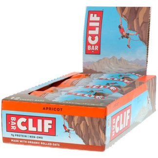 Clif Bar, エナジーバー、 アプリコット、 12本、 2.40オンス各 (68 g) (Discontinued Item)