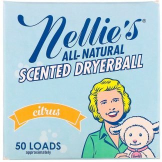 Nellie's, 香り付きドライヤーボール、シトラス、ドライヤーボール1個
