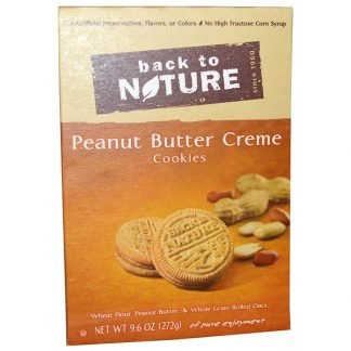 Back to Nature, ピーナッツバタークリームクッキー、9.6 oz (272 g)