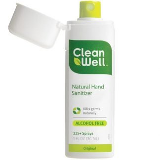 CleanWell, 自然のハンドサニタイザー、アルコールフリー、オリジナル、1 fl oz (30 ml)