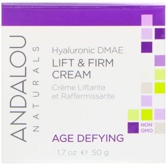 Andalou Naturals, アンダローナチュラルズ（Andalou Naturals）, リフト＆ファームクリーム, ヒアルロンDMAE, 1.7液量オンス（50 ml）
