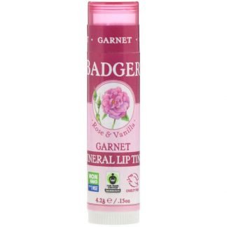Badger Company, ミネラルリップティント、ガーネット、.15 oz (4.2 g)