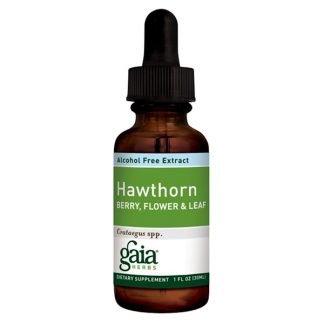 Gaia Herbs, サンザシ、実、花、 & 葉、アルコールフリー、1液量オンス (30 ml)