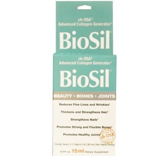 BioSil by Natural Factors, バイオシル®, ch-OSA® アドバンスト・コラーゲンジェネレーター, 0.5 液量オンス (15 ml)