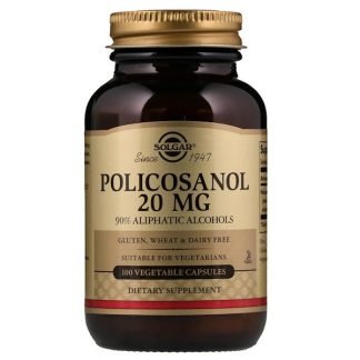 Solgar, ポリコサノール、,20 mg,、100 べジカプセル