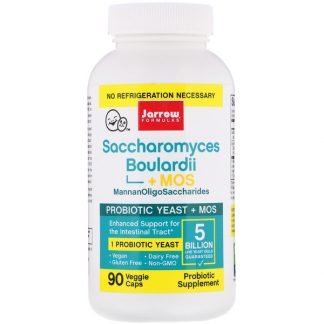 Jarrow Formulas, Saccharomyces Boulardii + MOS、50億、植物性カプセル 90粒