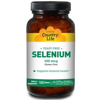 Country Life, セレン、 100 mcg、 180 錠