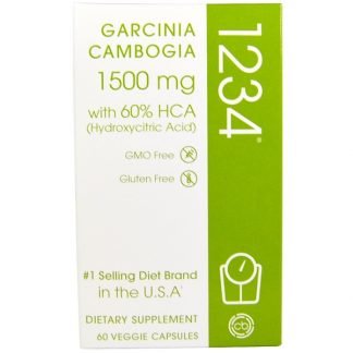 Creative Bioscience, Garcinia Cambogia 1234, 1,500 mg, 60 Veggie Caps