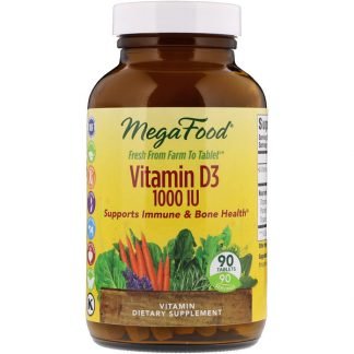 MegaFood, ビタミンD3、1000 IU、90錠