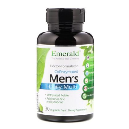 Emerald Laboratories, コエンザイム化男性用1日1回マルチ、30野菜カプセル