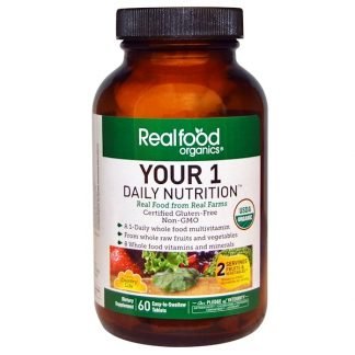 Country Life, Realfood Organics, Your Daily Nutrition, 60 Easy-t-Swallow Tablets