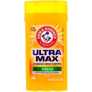 Arm & Hammer, UltraMax（ウルトラマックス）、固形制汗剤デオドラント、男性用、フレッシュ、73g（2.6オンス）