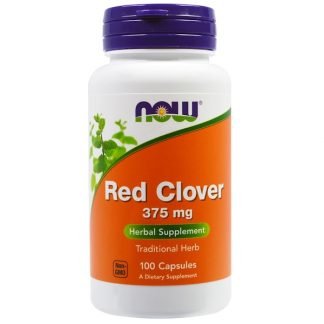 Now Foods, レッドクローバー, 375 mg, カプセル 100粒