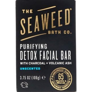 The Seaweed Bath Co., ピューリファイングデトックスフェイシャルバー、無香、3.75オンス (106 g)