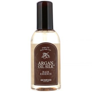 Skinfood, アルガンオイル・シルクプラス、ヘアエッセンス、3.38 fl oz (100 ml)