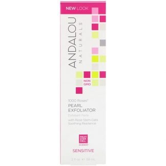 Andalou Naturals, パールエクスフォリエーター、1000ローズ、2 fl oz (58 ml)