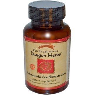 Dragon Herbs, レーマニアシックスコンビネーション、 500 mg、 100植物性カプセル