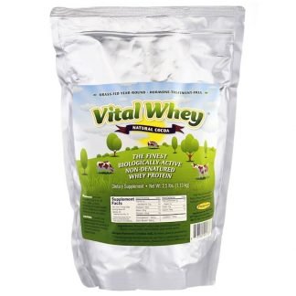 Well Wisdom, バイタルホエー、ナチュラルココア、2.5 lbs (1.13 kg)