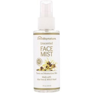 Mild By Nature, ウィッチ・ヘーゼル、無香料、フェイスミスト、アルコールフリー、118ml