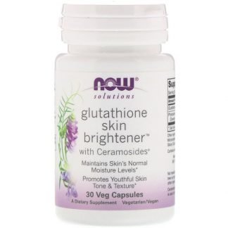 Now Foods, ソリューションズ、グルタチオン美白、植物性カプセル30粒