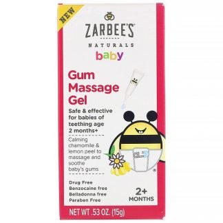 Zarbee's, 赤ちゃん用、歯茎のマッサージジェル、生後2か月から、15 g（0.53 oz）