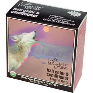 Light Mountain, ナチュラルヘアカラー&コンディショナー、明るい赤、4 oz (113 g)