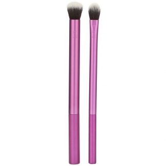 Real Techniques by Samantha Chapman, Eye Shade + Blend Brush Set, 2 Piece